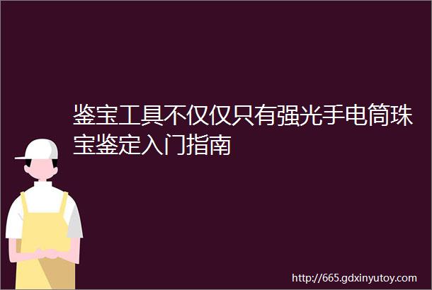 鉴宝工具不仅仅只有强光手电筒珠宝鉴定入门指南