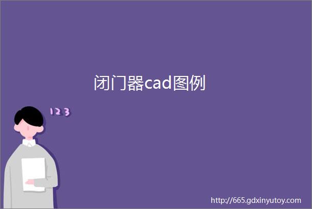 闭门器cad图例